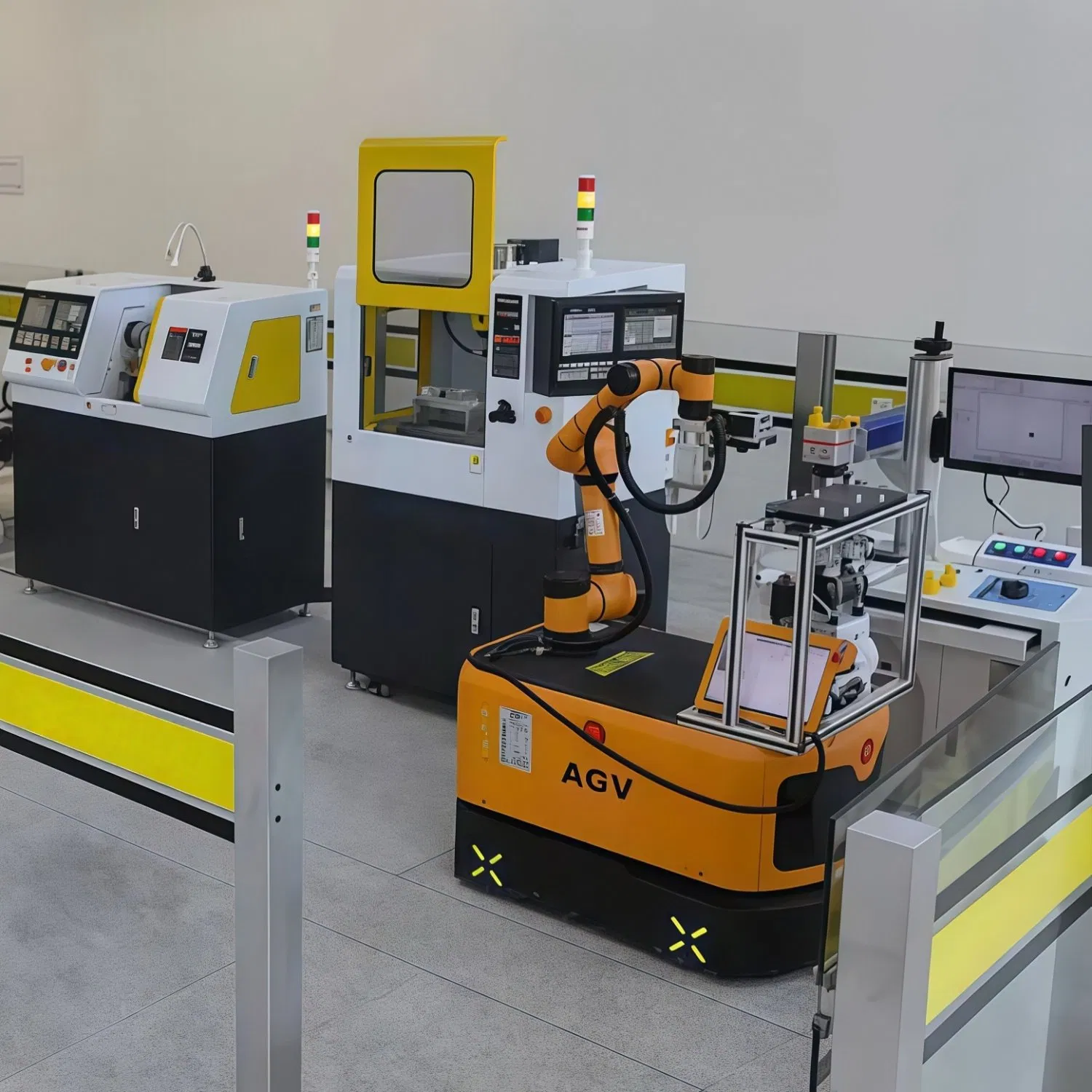 Aubo-I10 Mobile Composite Agv Robot Slam Lidar Navigation Visual Positioning Dual Wheel Differential Control for Material Handling