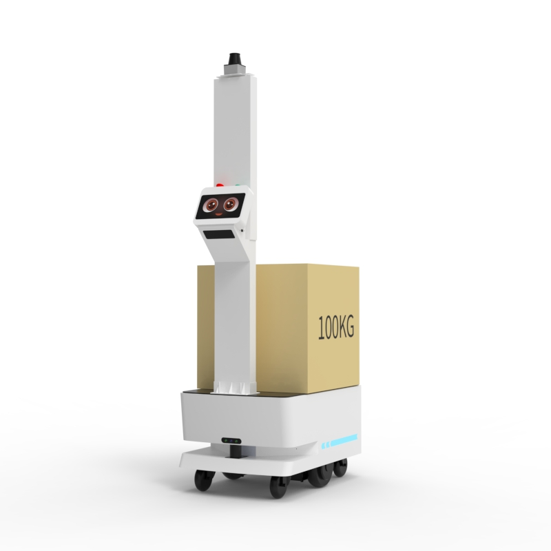 Factory Warehouse Material Handling Quality Autonomous Slam Navigated 100kg Payload Delivery Robot