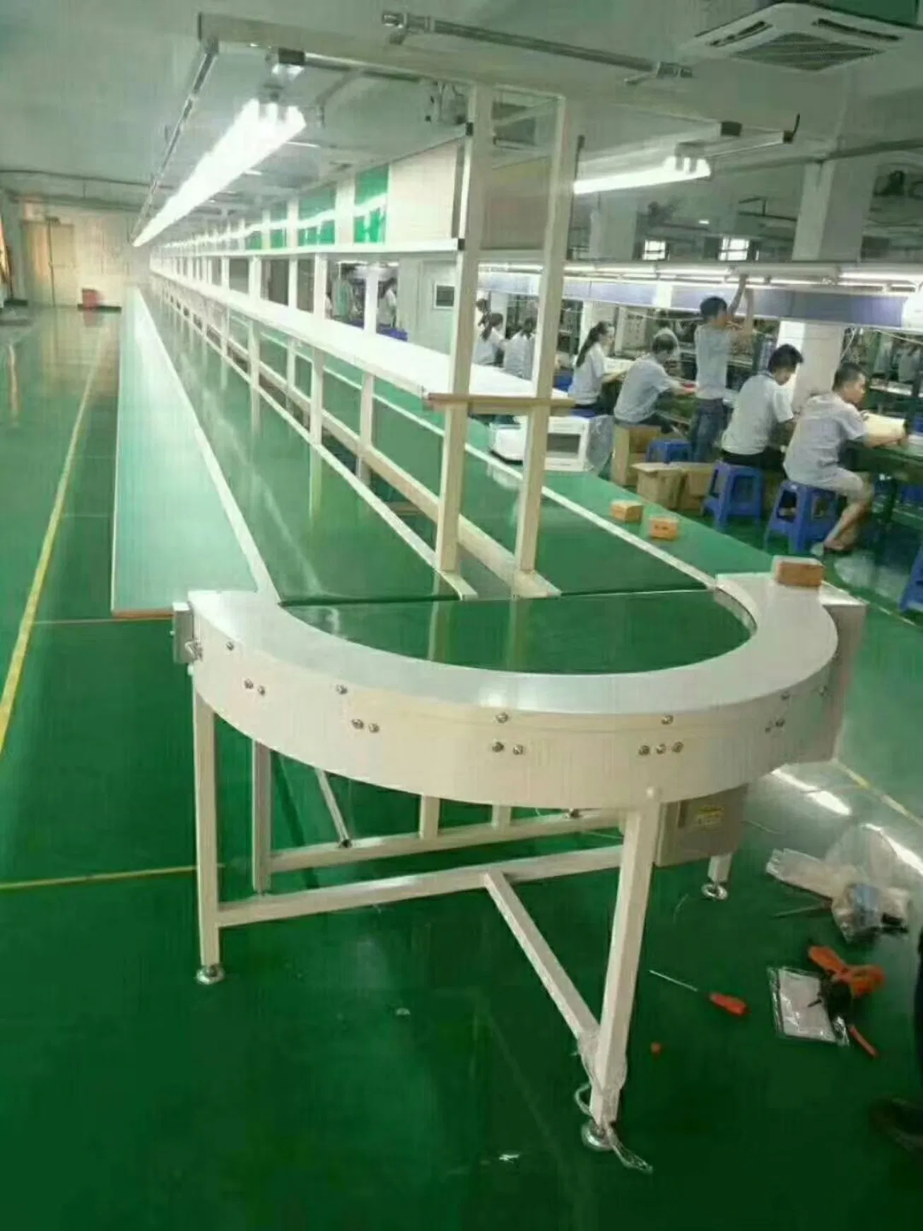 Editpvc Conveyor Belt Line System Electrical and Electronic Production Line for Television