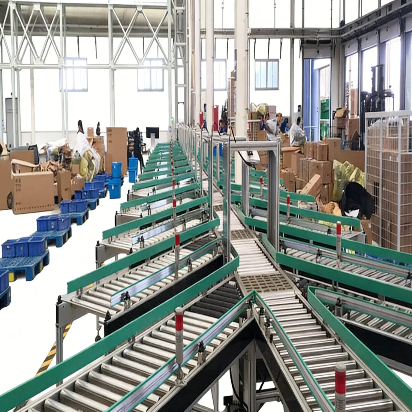 Stainless Steel Roller Conveyor for Sorting with Industrial Rollers