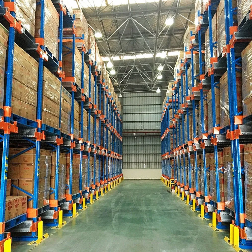 Food and Beverage Cold Chain High Density Warehouse Storage Shuttle Pallet Racking System