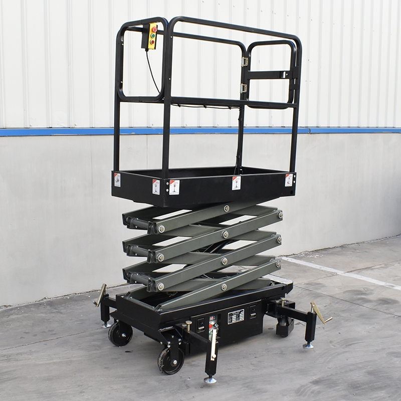 Compact 3m-5m Semi Electric Mobile Scissor Lift Tables Mini Small Electric Ladder Man Lift Platform for Sale
