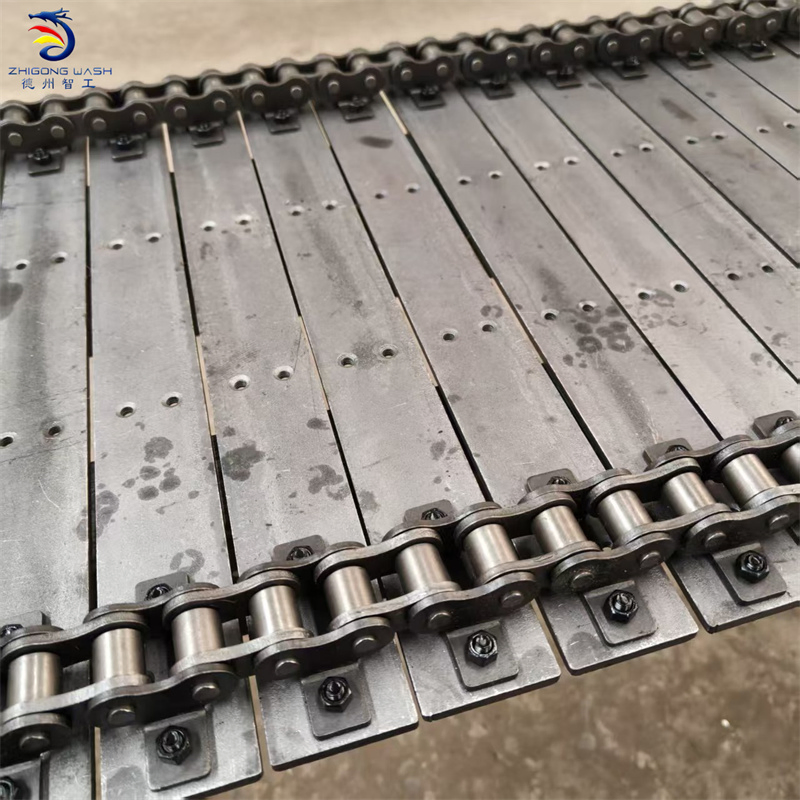 Pre-Assembled Heavy-Duty Chain Conveyor with Perforated Plates &amp; Roller Drive for Industrial Lines