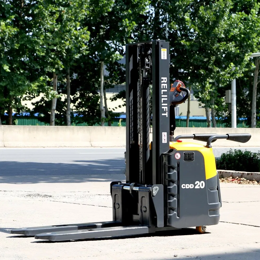 Quiet Environmentally Friendly Electric Pallet Stacker Truck for Furniture Warehouse