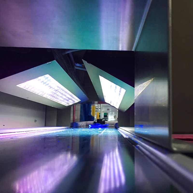 UV LED Curing Tunnel Conveyor System Installed with UV Lamp Customized Sizes