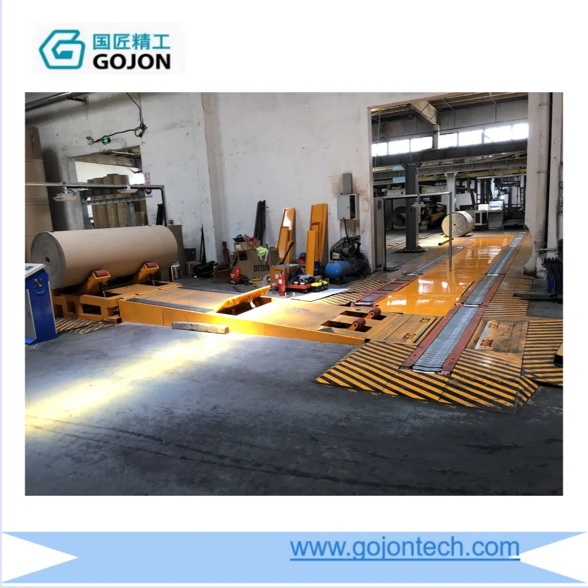 Carton Box Fully Automatic Handing Rotate Table Corrugated Cardboard Equipment Logistics Machine Belt Underground Raw Paper Reels Roll Conveyor System