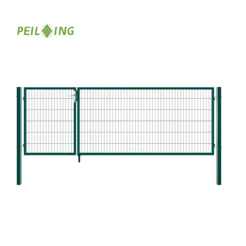 1688 Factory High Strength Double Wire Mesh Gate with Anti Corrosion Coating for Industrial Zone
