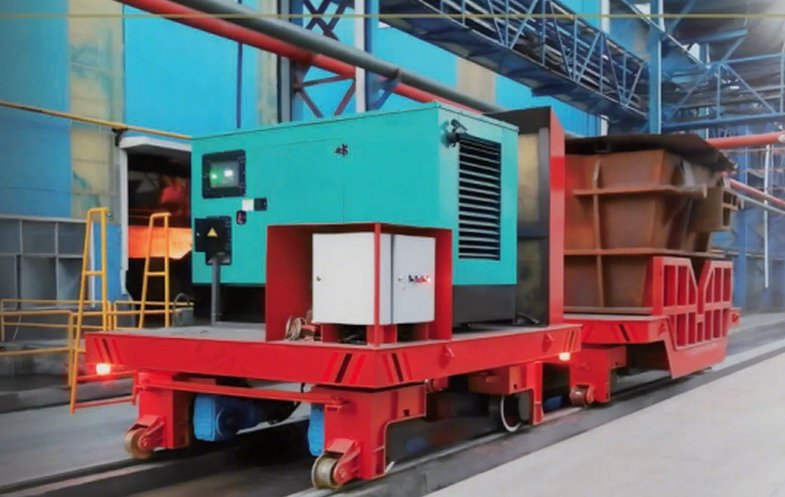 Automated Monorail Guided Vehicle for Efficient Factory Material Handling