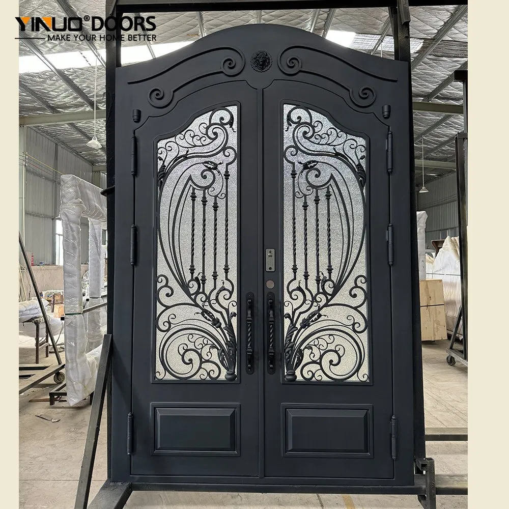 Industrial Minimalist Iron Gate Anti Climb Design Tamper Proof Welding