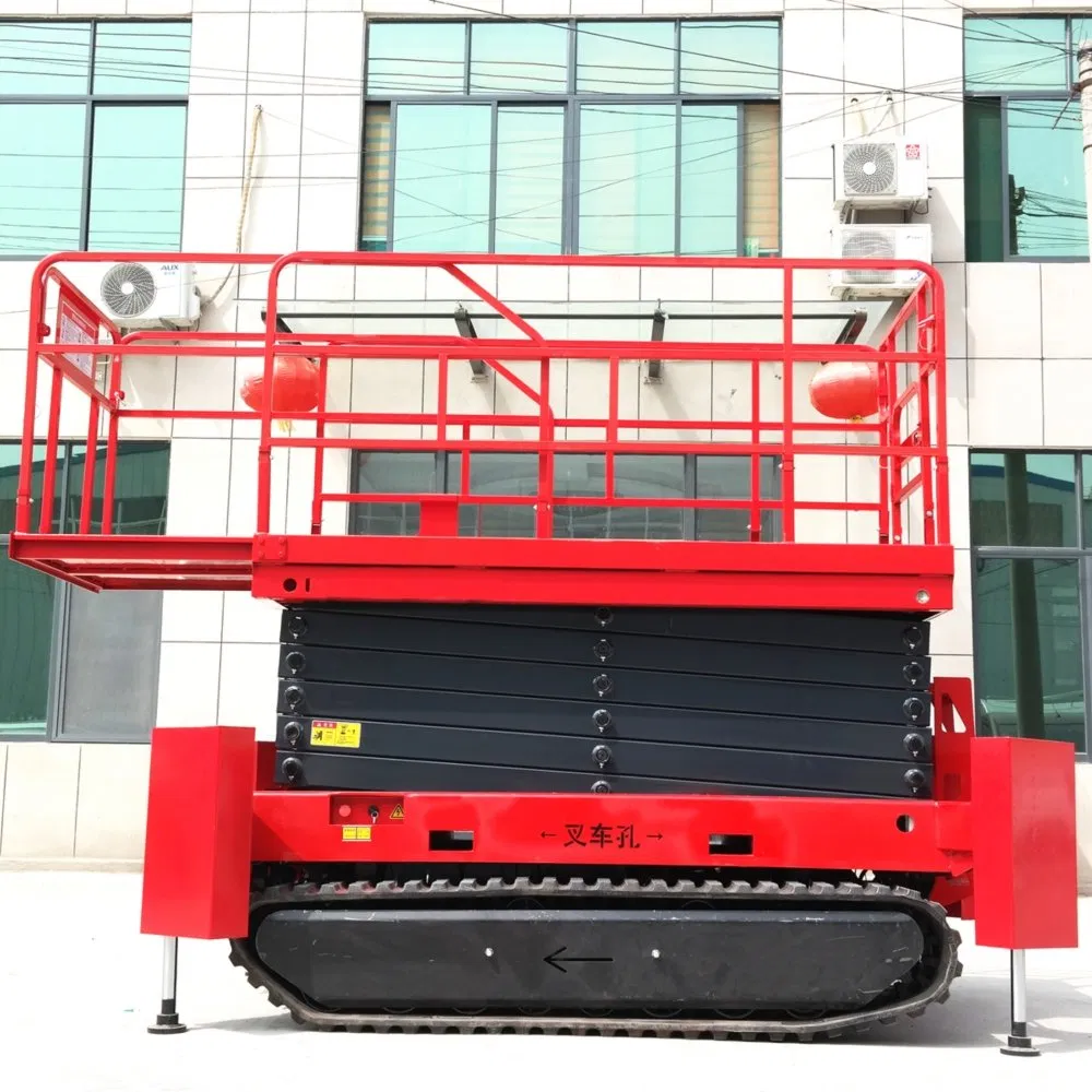 6m 8m 10m 12m 14m Hydraulic Mobile Scissor Lift Man Lift Self Propelled Scissor Lift Platform for Aerial Work