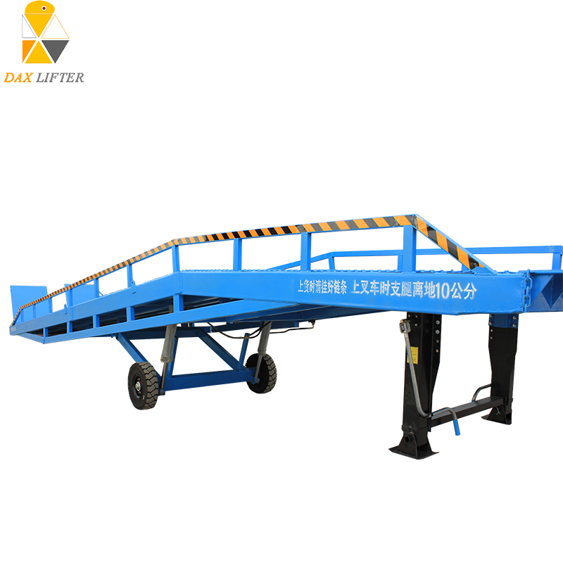 Electric Steel Scissors Lift Truck Dock Ramps Mobile Truck Loading Yard