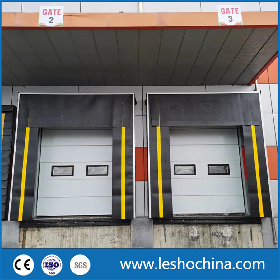 PVC Fabric Curtain Mechanical Dock Shelter Loading Dock Seals Installation