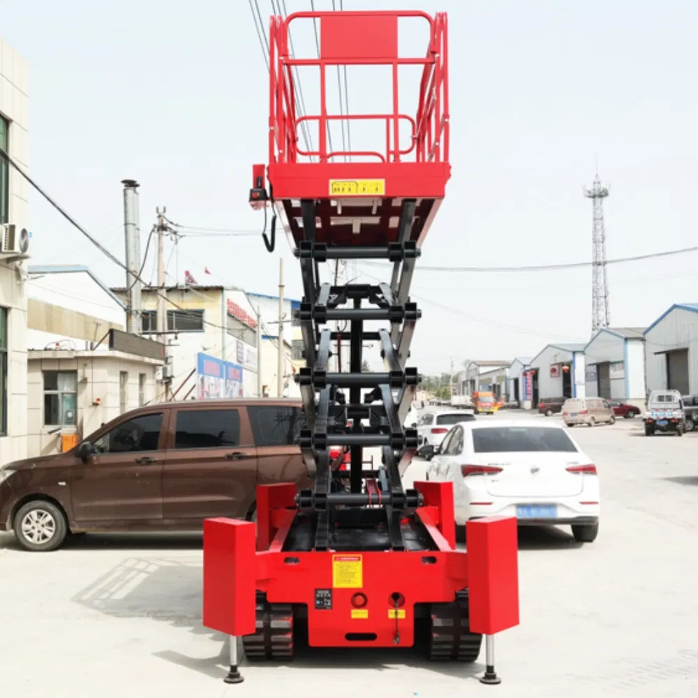 6m 8m 10m 12m 14m Hydraulic Mobile Scissor Lift Man Lift Self Propelled Scissor Lift Platform for Aerial Work