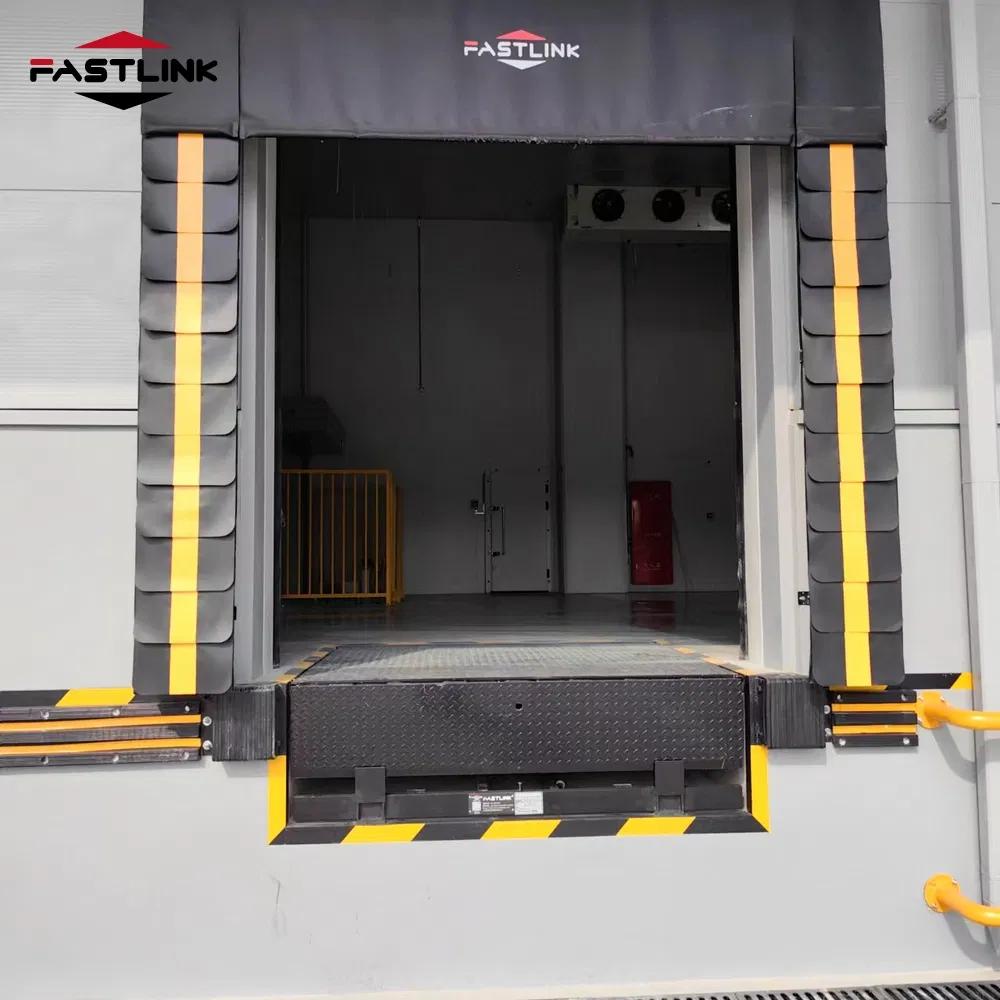 Fastlink Hot Sale Factory Warehouse Customized PVC Curtain Fabric Waterproof Insulated Truck Sponge Loading Dock Door Seals