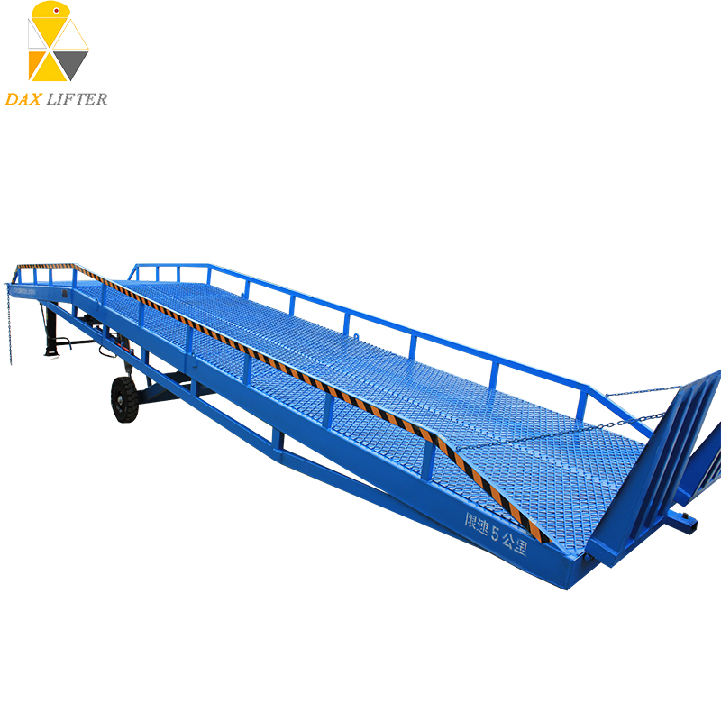 Electric Steel Scissors Lift Truck Dock Ramps Mobile Truck Loading Yard