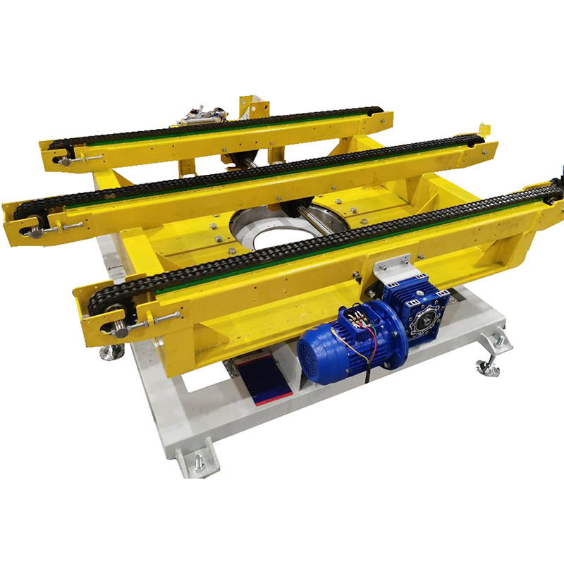 Flexible Pallet Chain Conveyor Industrial Chain Conveyor Belt Turntable Pop-up Roller Transfer