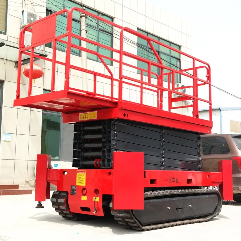 6m 8m 10m 12m 14m Hydraulic Mobile Scissor Lift Man Lift Self Propelled Scissor Lift Platform for Aerial Work