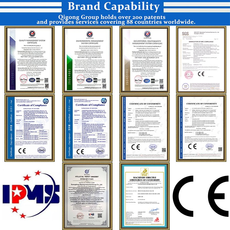 Industrial Park Entrance Customizable Outdoor Security Aluminum Alloy Automatic Retractable Gate