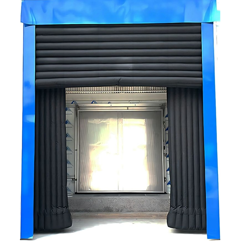 Food Factory Cold Warehouse PVC Fabric Retractable Loading Bay Loading Container Logistics Anti-Crush Adjustable Inflatable Dock Shelter Dock Door Shelter
