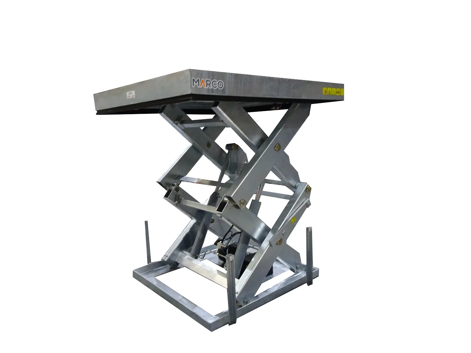 2ton Hydraulic Electric Stationary Scissor Lift Table High Lift Table with Bellow