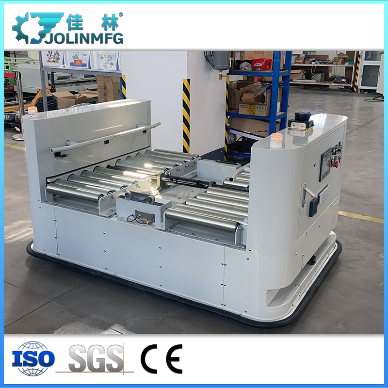 Automated Guided Vehicle Heavy Duty Roller Transfer Cart Trolley Agv