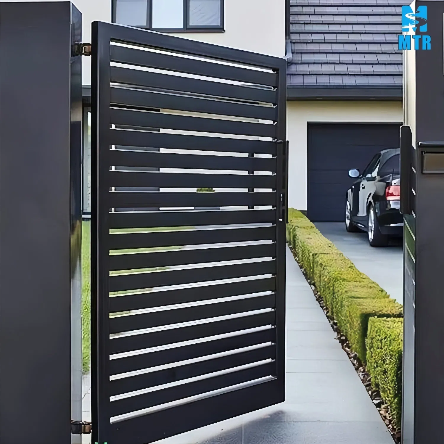 Customizable Sliding Electric Gate for Industrial Use Villa Exterior Driveway Metal Gate