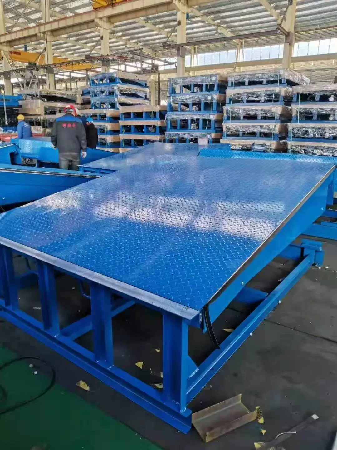 Mobile Container Lift Ramps Loading Unloading Bay Truck Ramp Yard Dock Leveler Dock Ramp