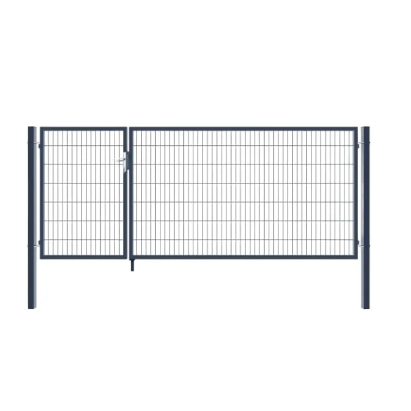 1688 Factory High Strength Double Wire Mesh Gate with Anti Corrosion Coating for Industrial Zone