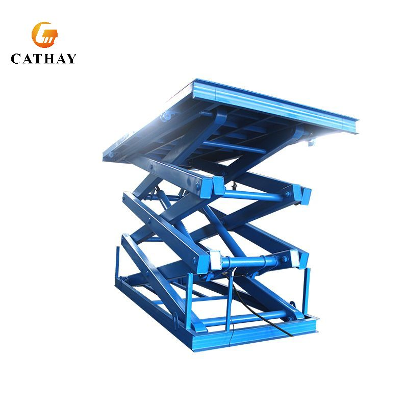 China Customized 1~50ton Hydraulic Small Mobile Electric Industrial Pallet Warehouse Stationary Double Scissor Lift Table
