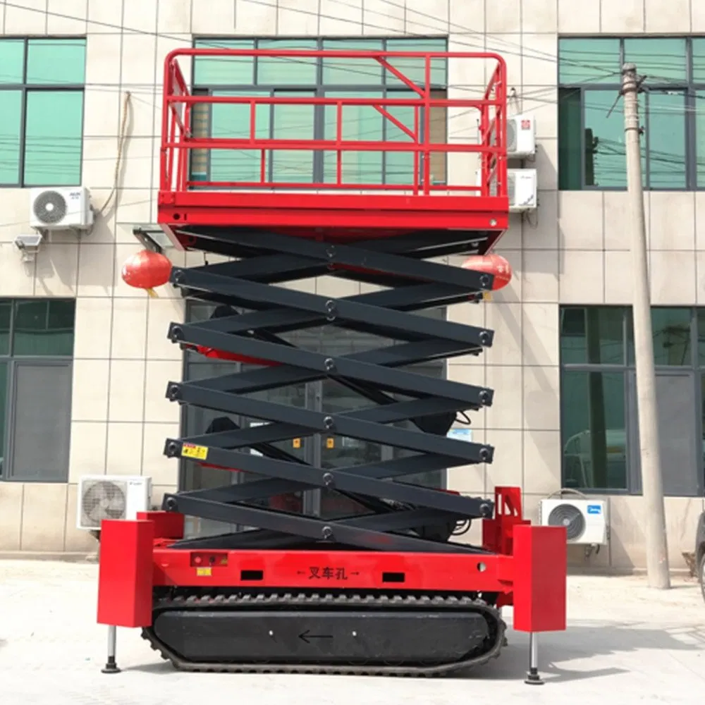 6m 8m 10m 12m 14m Hydraulic Mobile Scissor Lift Man Lift Self Propelled Scissor Lift Platform for Aerial Work