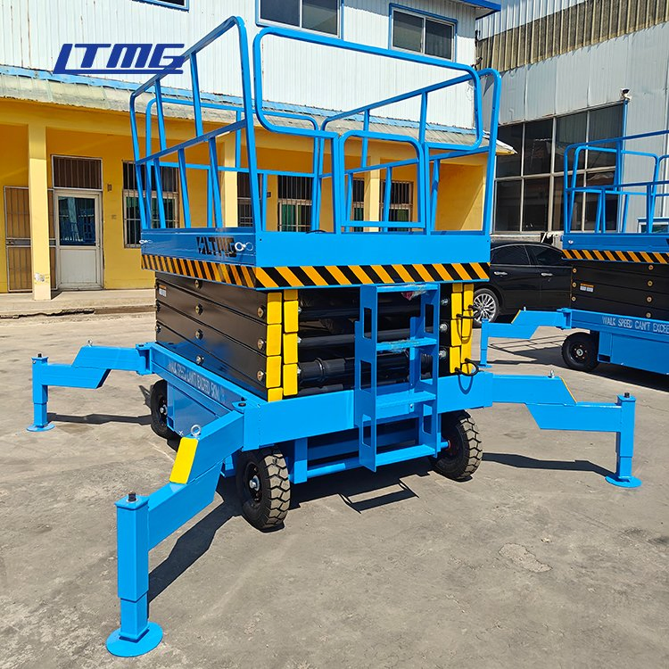 2 Ton 18m Working Height Scissor Mobile Boom Lift Work Platform