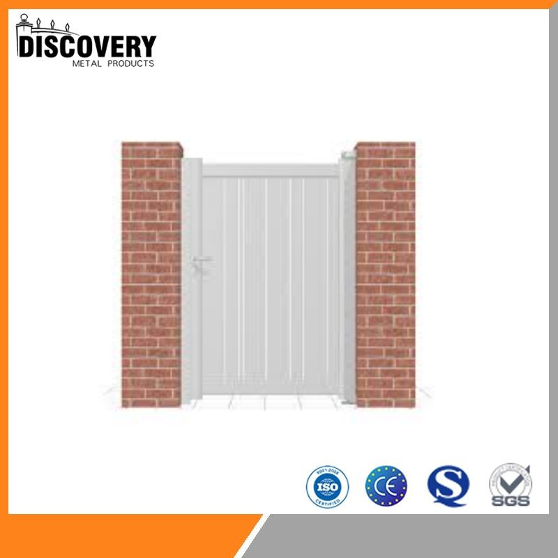 New Style Can Custom Horizontal Single Panel Modern Main Gate Design Aluminium Sliding Gate Metal Panel Industrial Entrance Gate