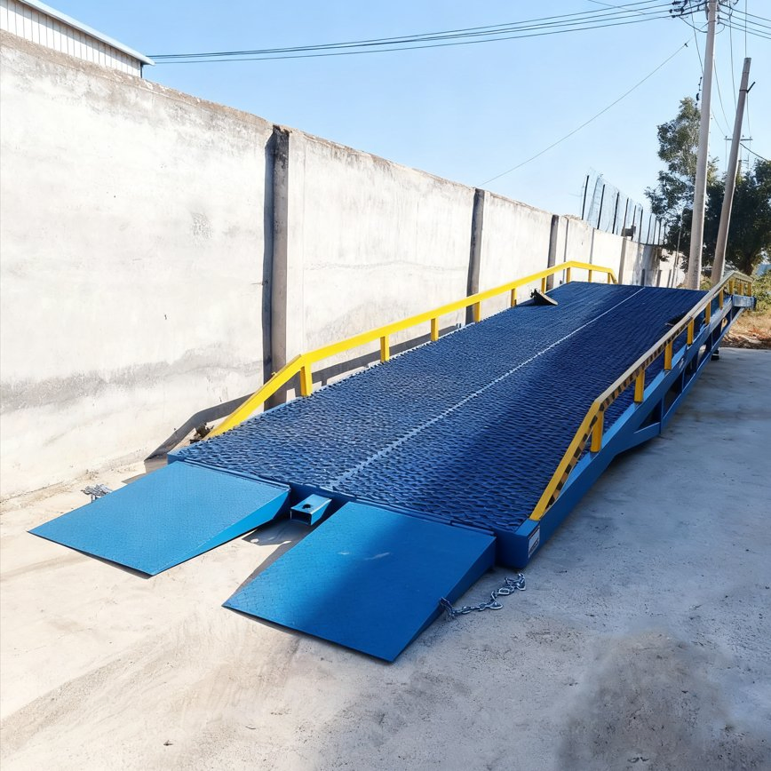 Mobile Dock Leveler for Flexible Loading at Multiple Locations Mobile Yard Ramp 8t 10t 12t 14t 16t Dock Ramp Container Loading Ramp