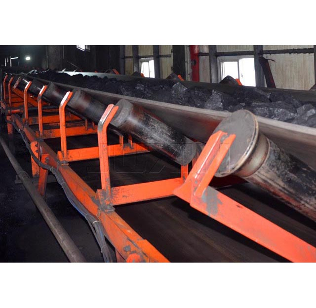 Long Distance Industrial Roller Conveyor with Rubber Belt