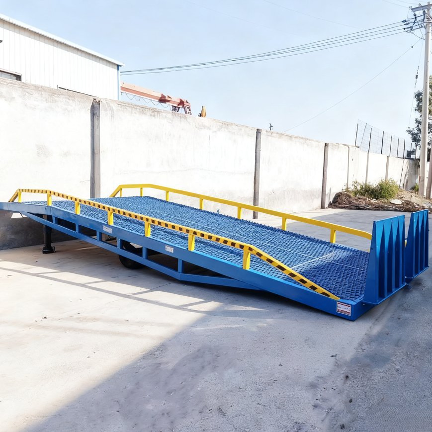Industrial Dock Ramp for Heavy Cargo and Large Volume Logistics Mobile Yard Ramp 8t 10t 12t 14t 16t