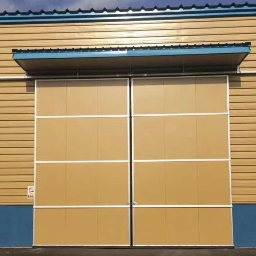 Durable Gray Industrial Gate - Custom Sizes with Electric or Manual Control