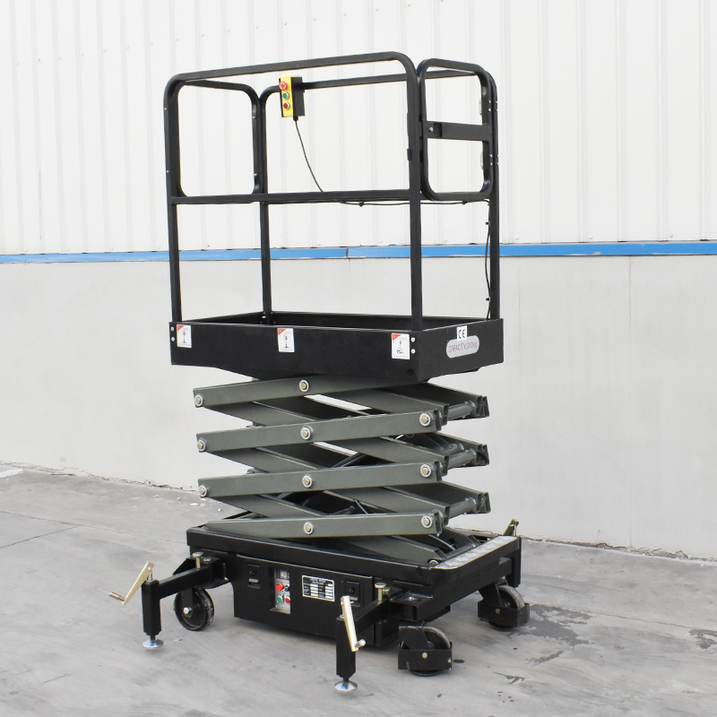 Compact 3m-5m Semi Electric Mobile Scissor Lift Tables Mini Small Electric Ladder Man Lift Platform for Sale