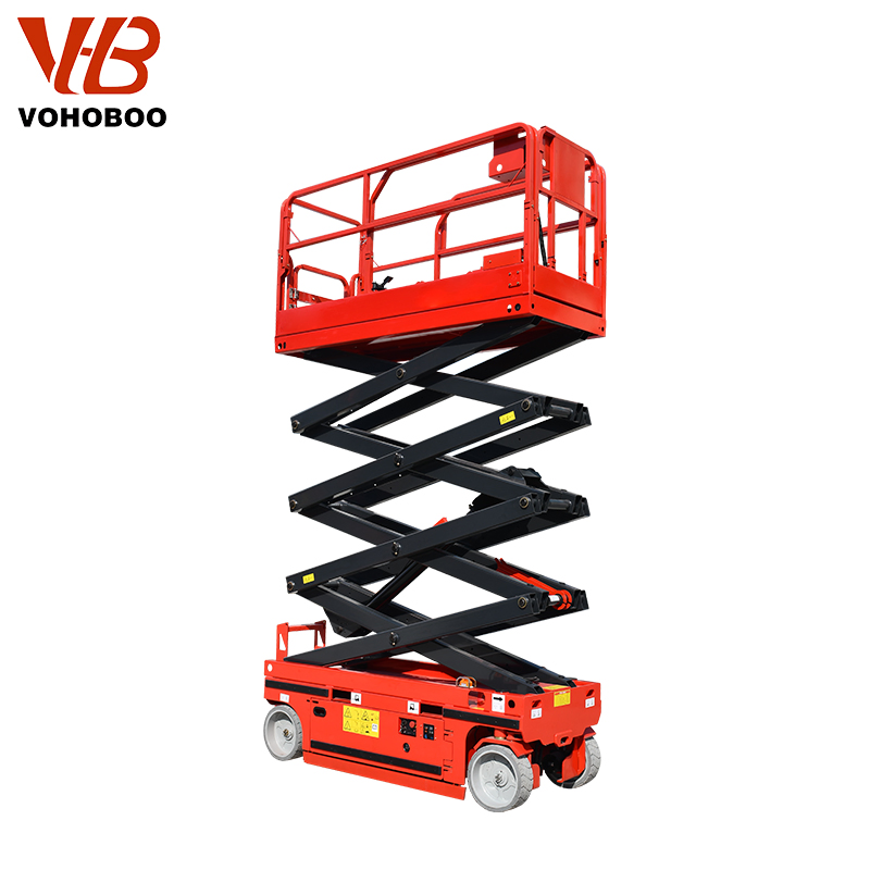 Vohoboo Mobile Scissor Lift Manufacturer Self Propelled Scissor Man Lift Work Platforms