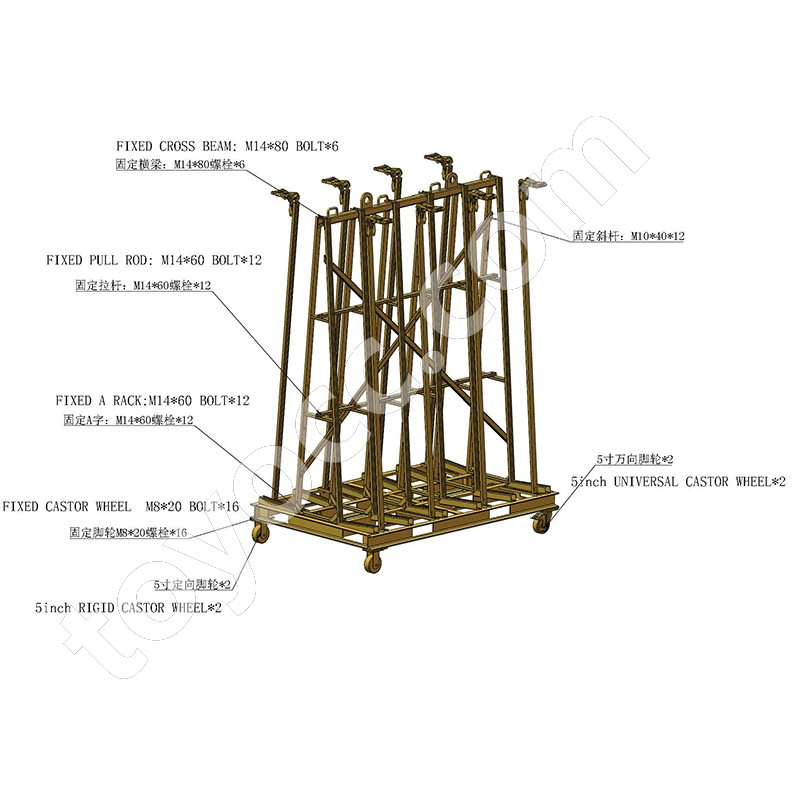 A-Frame Glass for Laminated Glass Transport Rack Warehouse Stand 2026