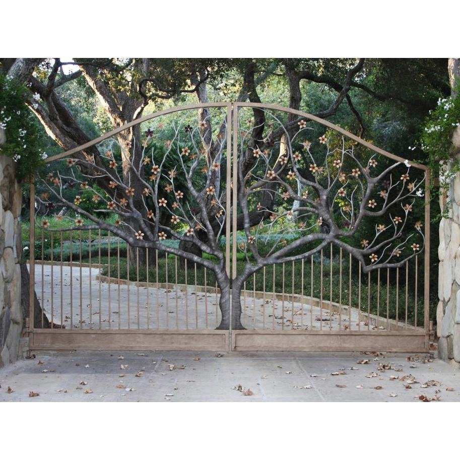 Wrought Iron Gate Custom New Design Industrial Style