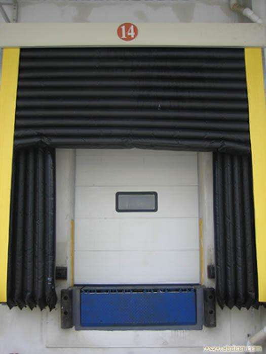 Energy-Saving Loading Container Loading Bay Rubber Cushion Seal Cold Storage Collapsible Head Curtain Retractable Airtight Inflatable Dock Door Seal