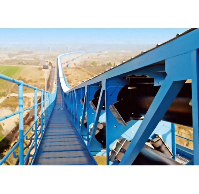 Industrial Mining Delivery Transport Conveying System, Long Distance Overland Pipe Belt Conveyors