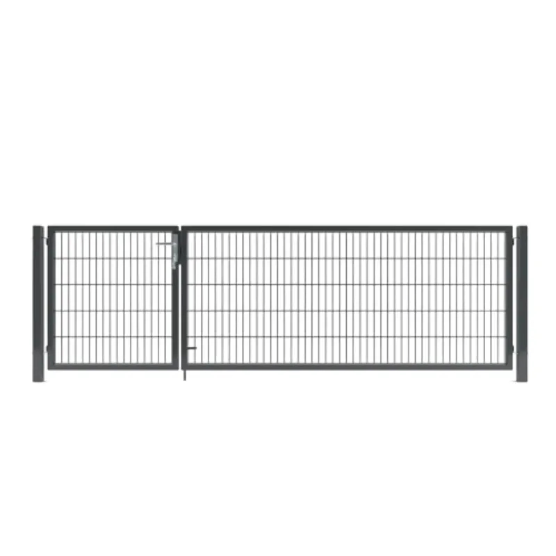 1688 Factory High Strength Double Wire Mesh Gate with Anti Corrosion Coating for Industrial Zone