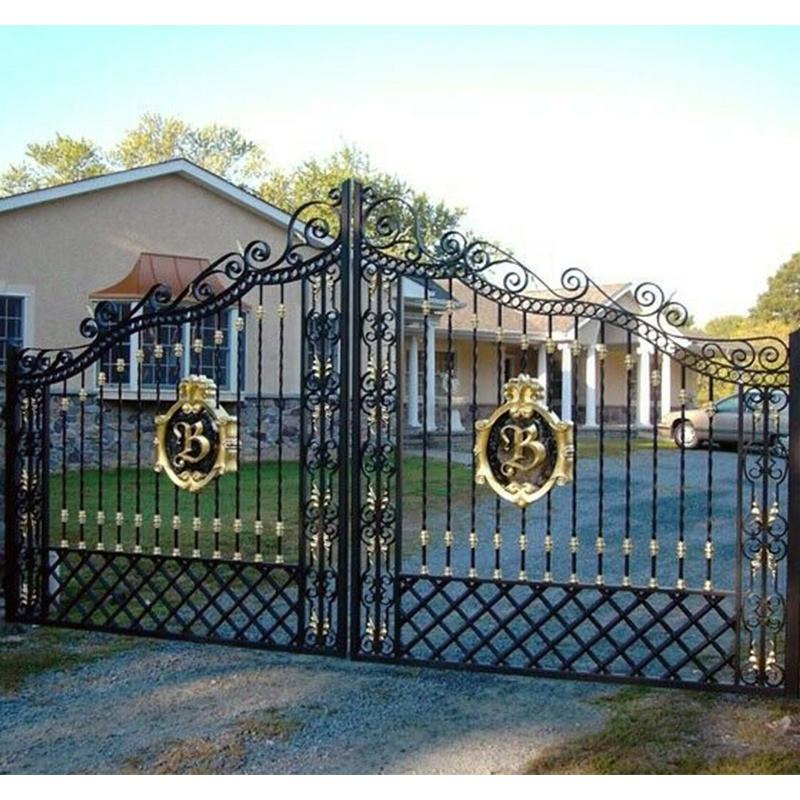 Wrought Iron Gate Custom New Design Industrial Style