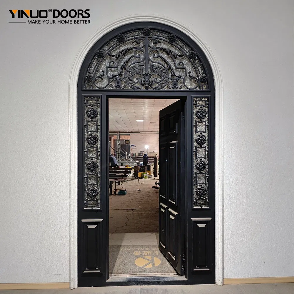 Industrial Minimalist Iron Gate Anti Climb Design Tamper Proof Welding