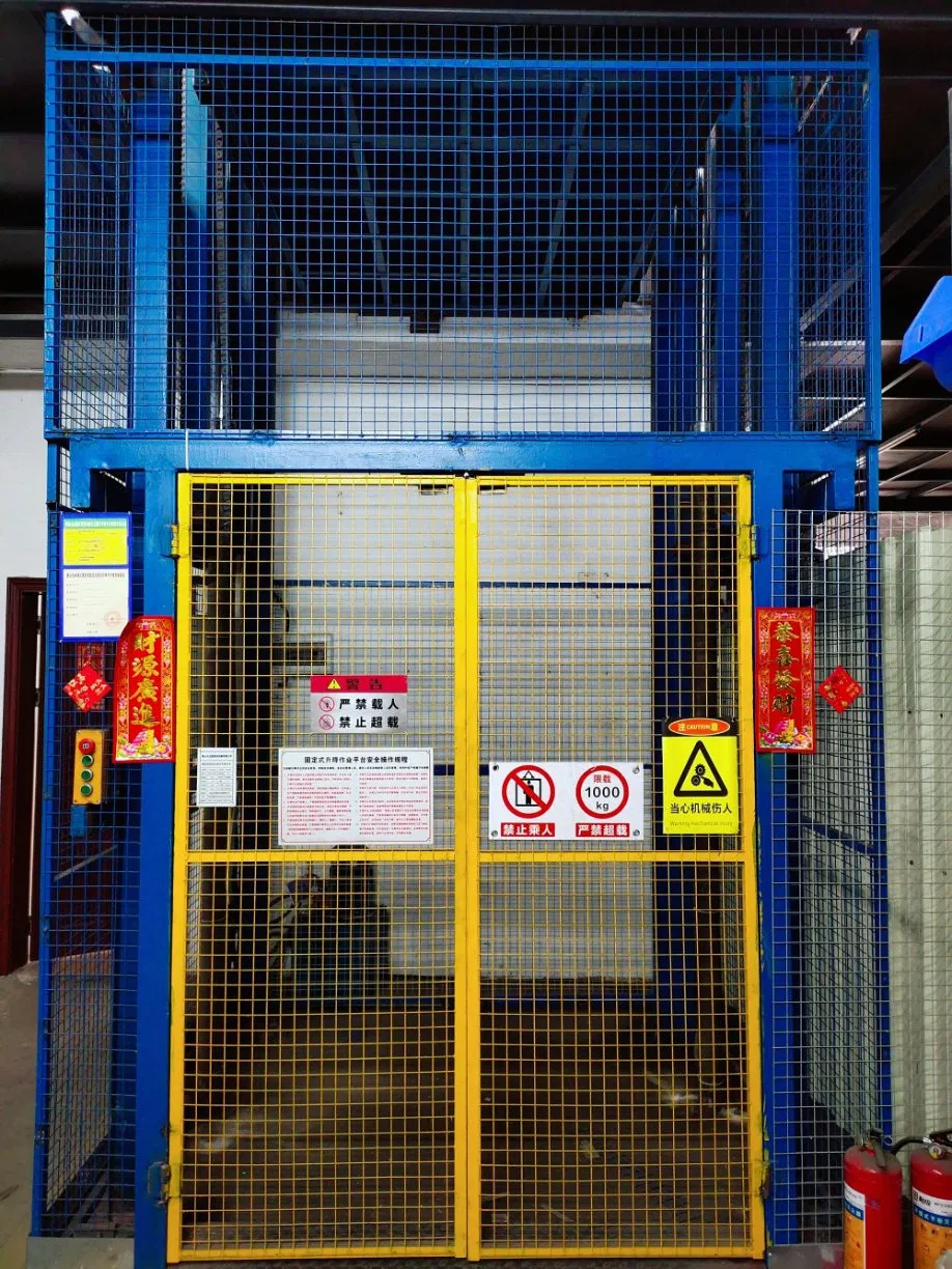 High Quality Small Lift Platform Electric Cargo Freight Elevator Outdoor Vertical Lift for Wall House