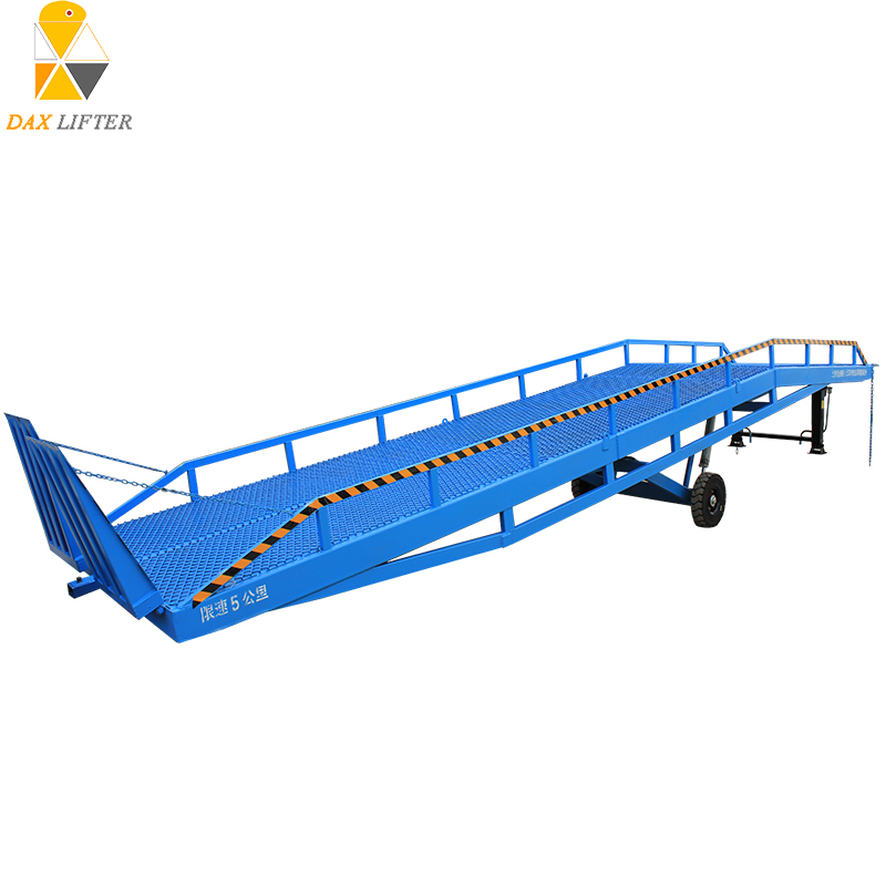 Electric Steel Scissors Lift Truck Dock Ramps Mobile Truck Loading Yard