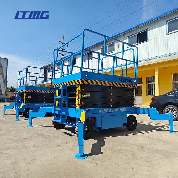 2 Ton 18m Working Height Scissor Mobile Boom Lift Work Platform