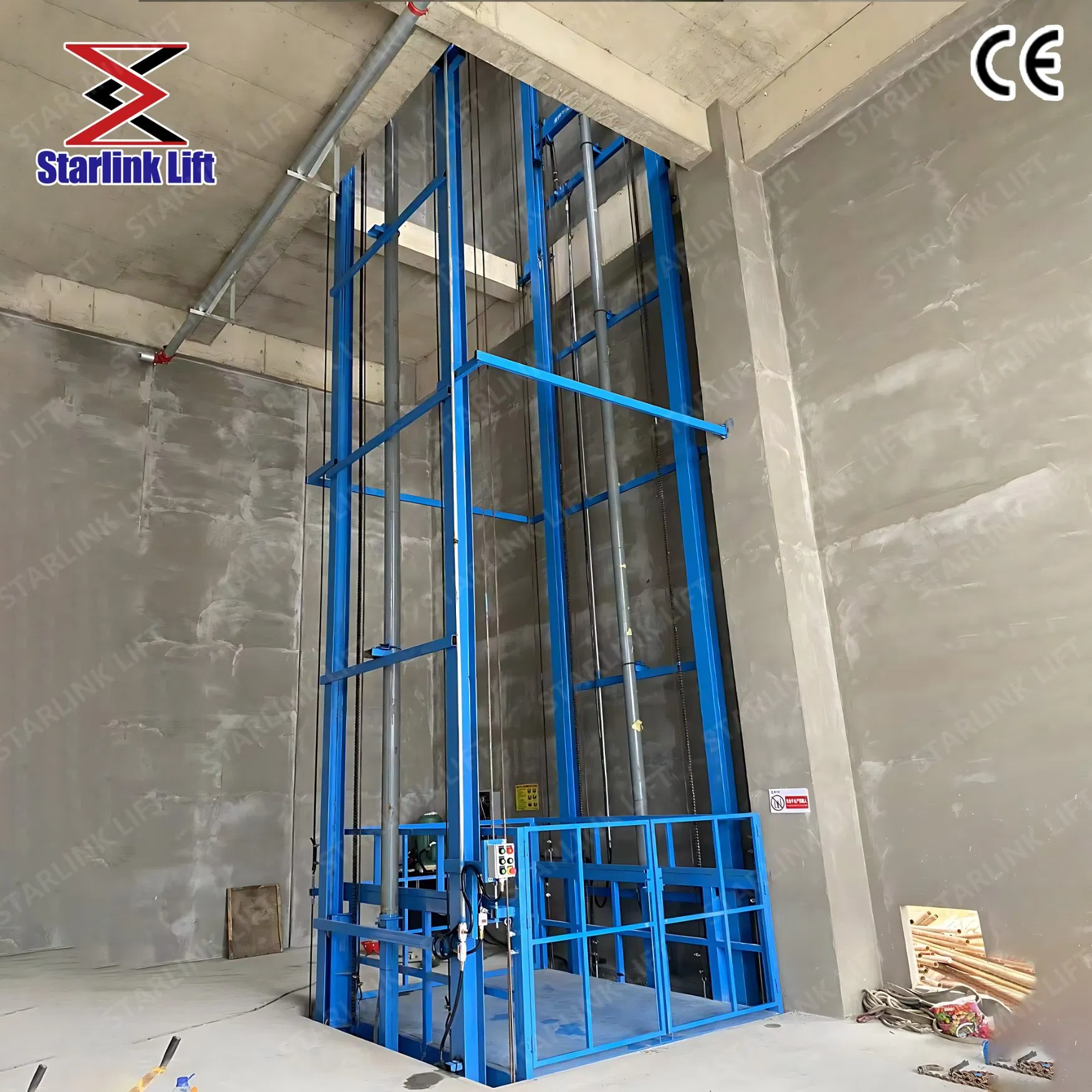 Safe and Reliable Dual Rail Heavy Load Design Guide Rail Cargo Lift