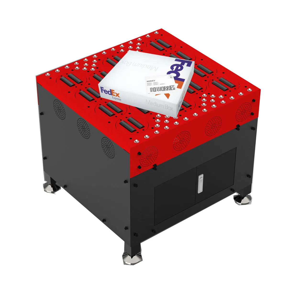 High Speed Wheels Sorter Parcel Sorting Conveyor / Belt Conveyor Roller Divider Wheel Sorter Conveyor for Logistic Dws System